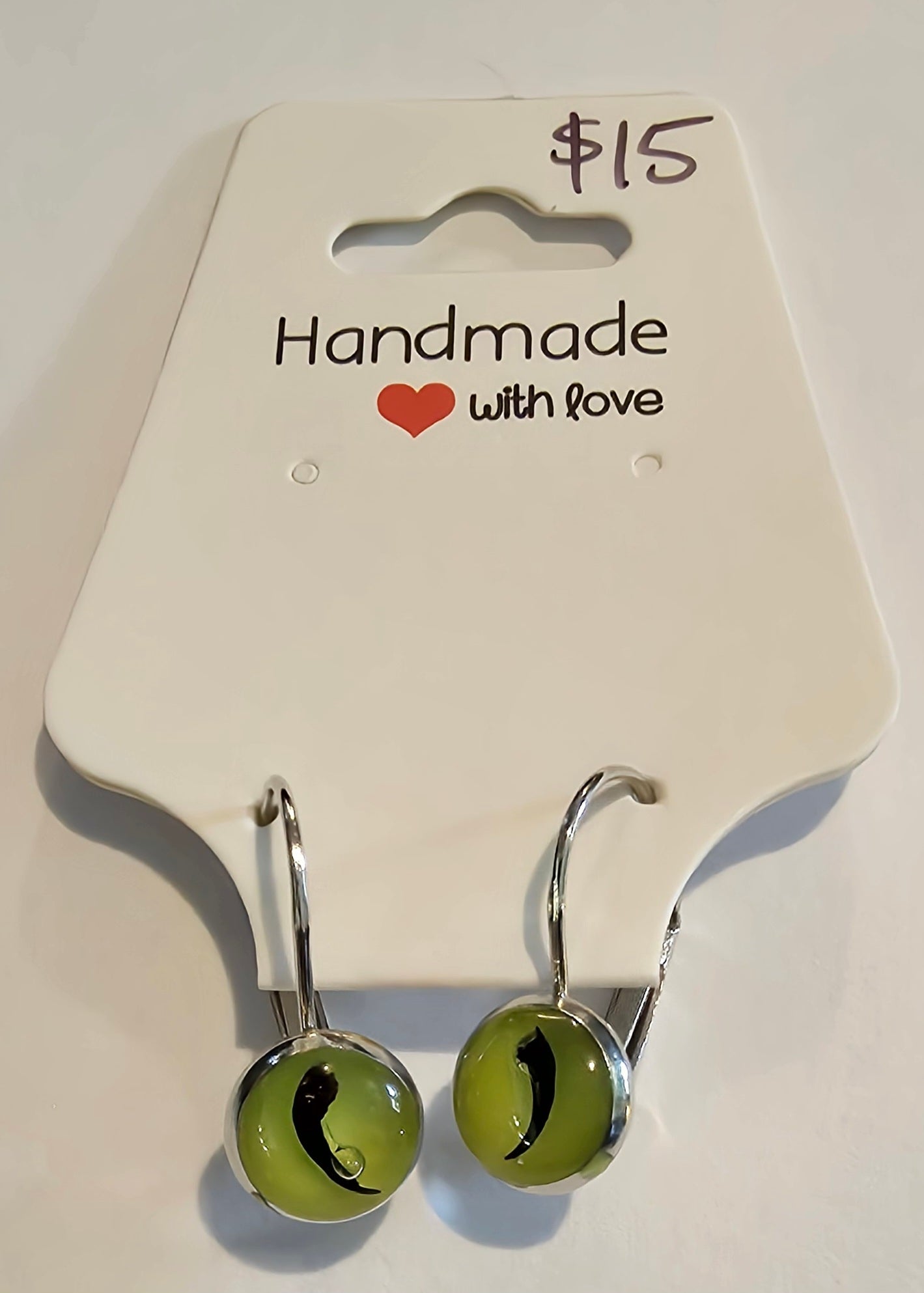 Leverback fang earrings - Stainless steel