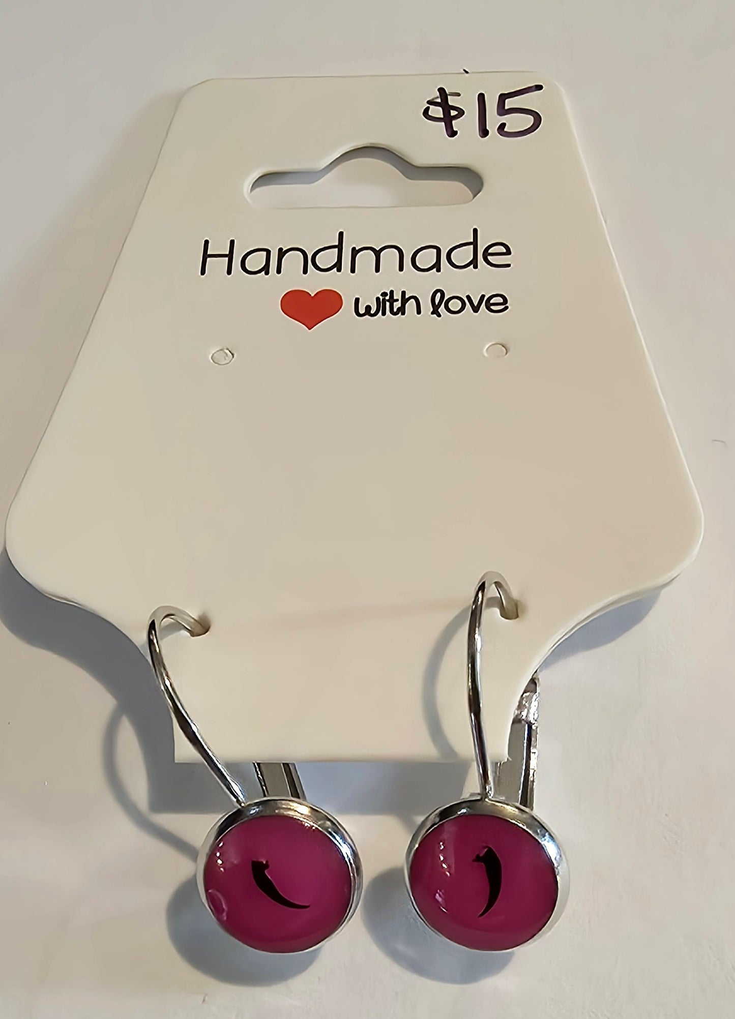 Leverback fang earrings - Stainless steel