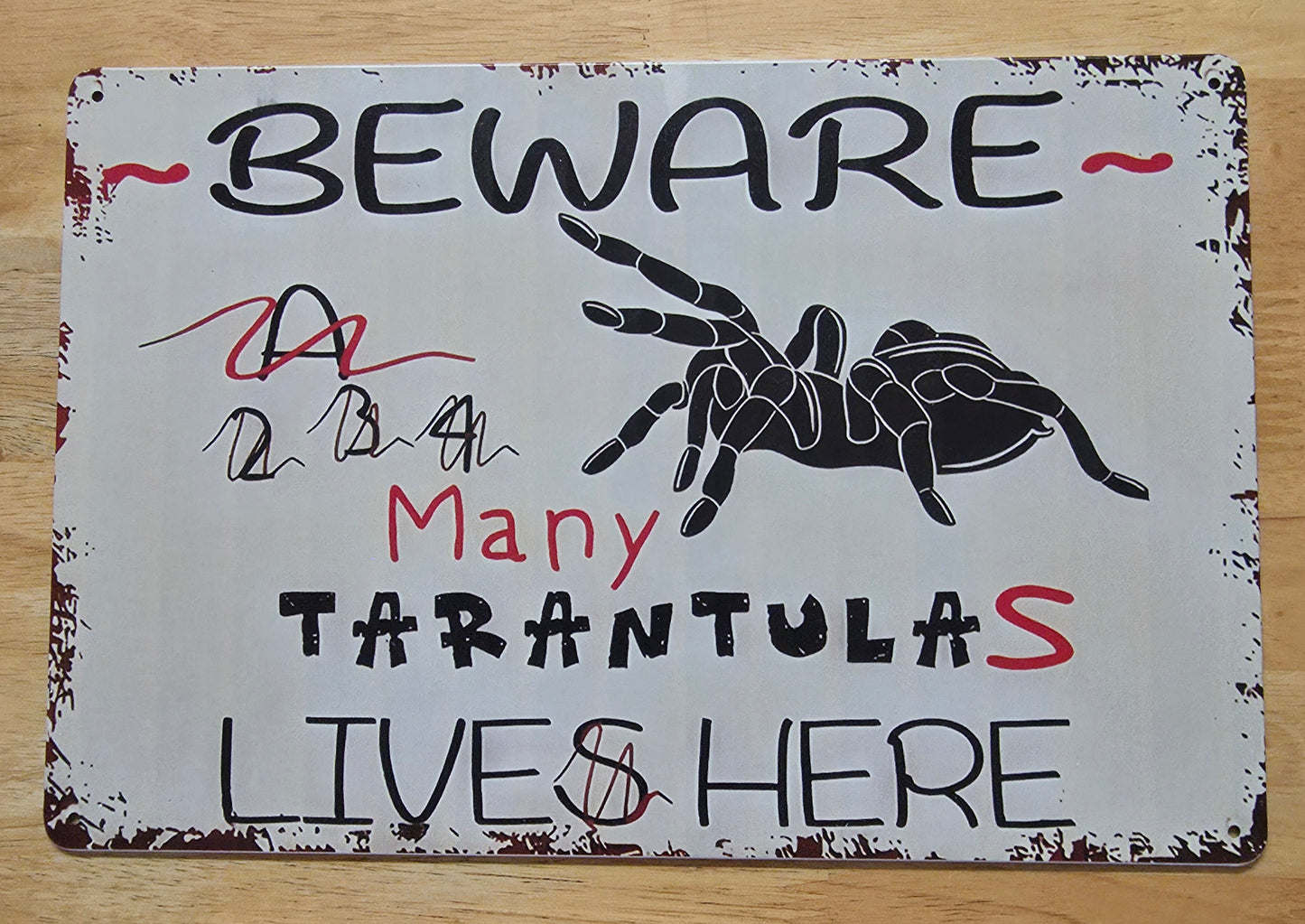 Metal sign - Beware
