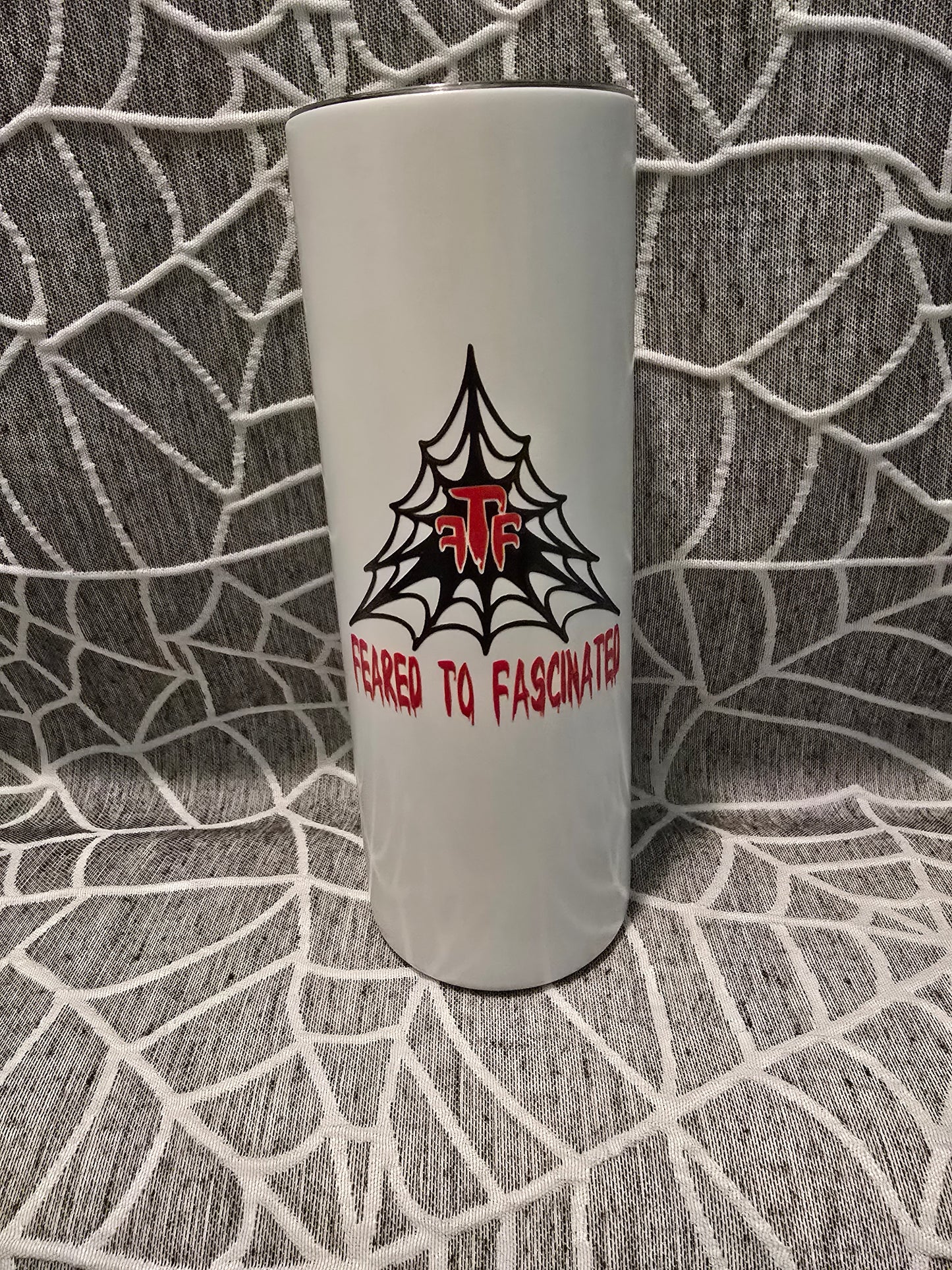 White 20oz "glow in the dark" tumbler