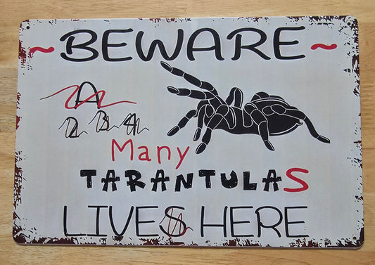 Metal sign - Beware