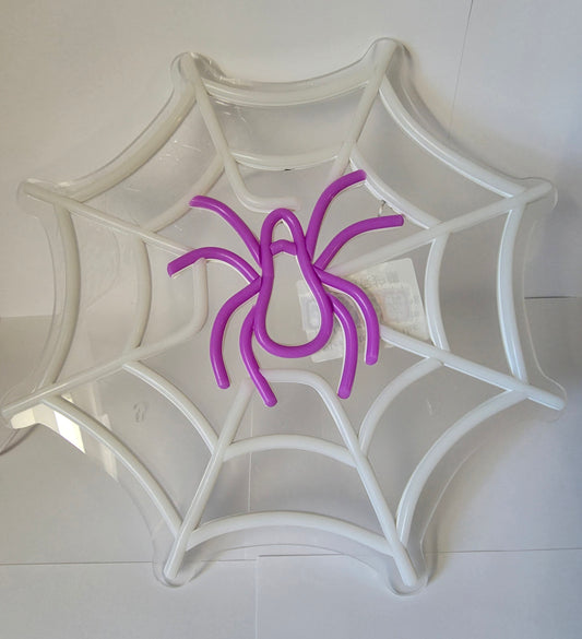 Spiderweb light up sign